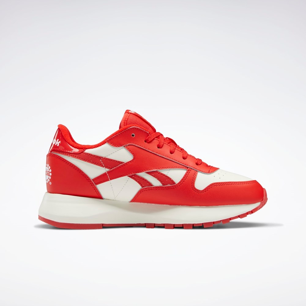 Reebok Popsicle Classic Leather SP Shoes Rojas Rojas | 17ZBRSDHL