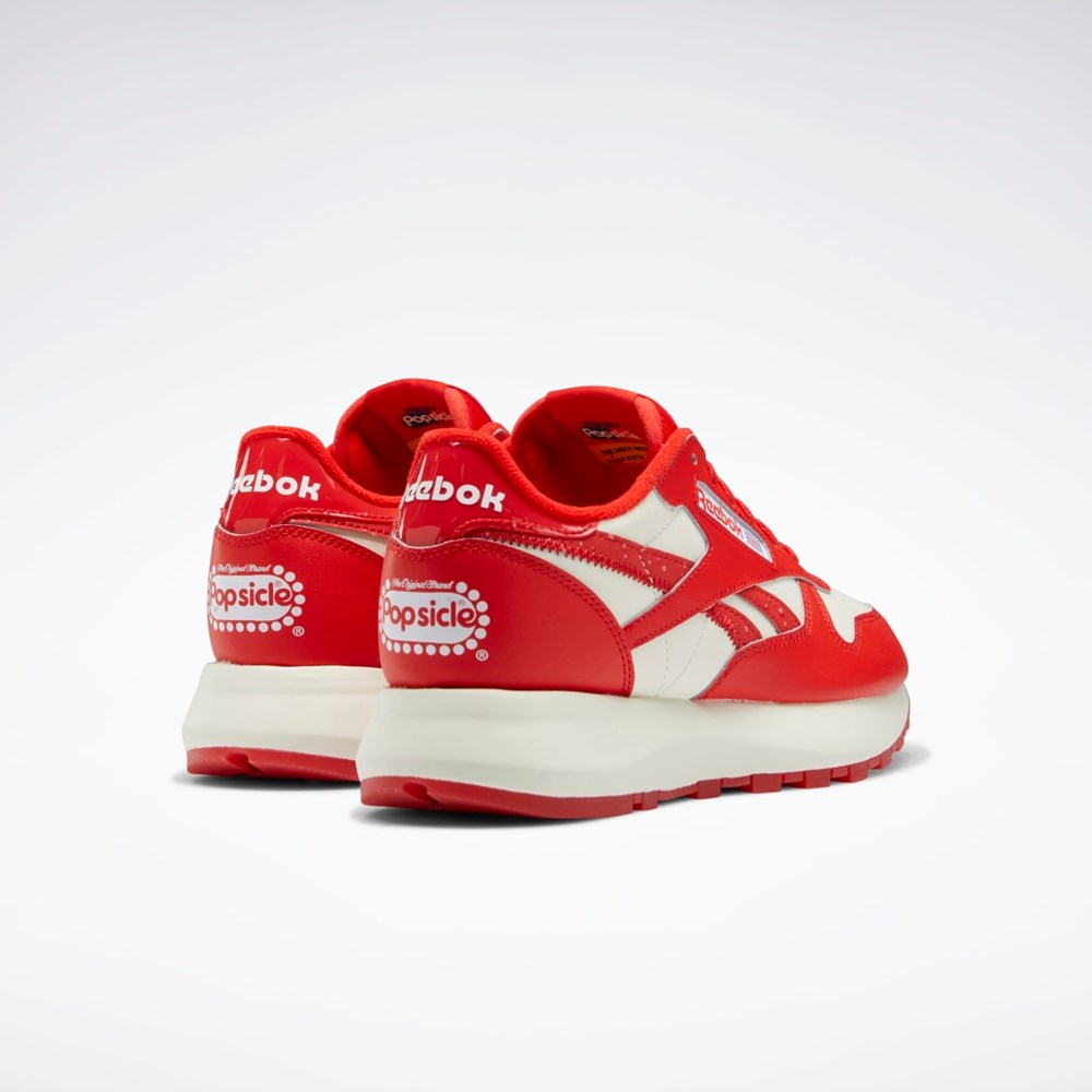 Reebok Popsicle Classic Leather SP Shoes Rojas Rojas | 17ZBRSDHL