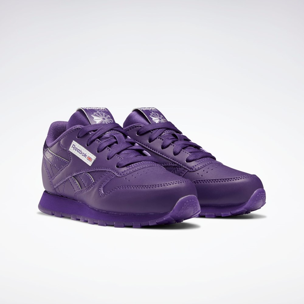 Reebok Popsicle Classic Leather Shoes - Preschool Moradas Moradas Moradas | 05EGJBFMY