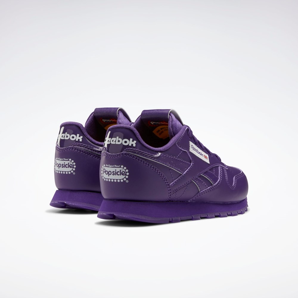 Reebok Popsicle Classic Leather Shoes - Preschool Moradas Moradas Moradas | 05EGJBFMY