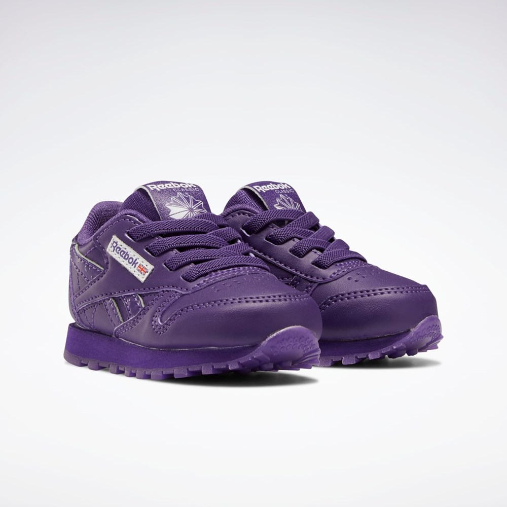 Reebok Popsicle Classic Leather Shoes - Toddler Moradas Moradas Moradas | 07PRADENO