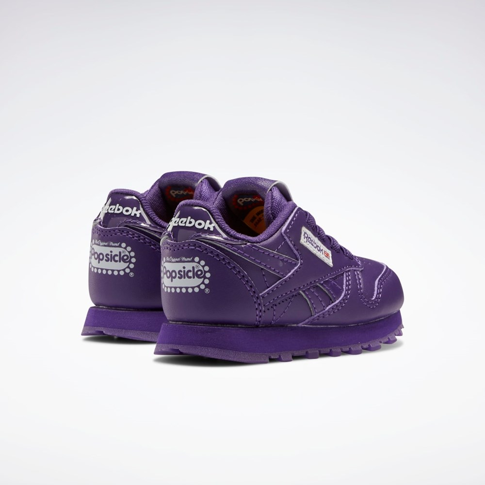 Reebok Popsicle Classic Leather Shoes - Toddler Moradas Moradas Moradas | 07PRADENO