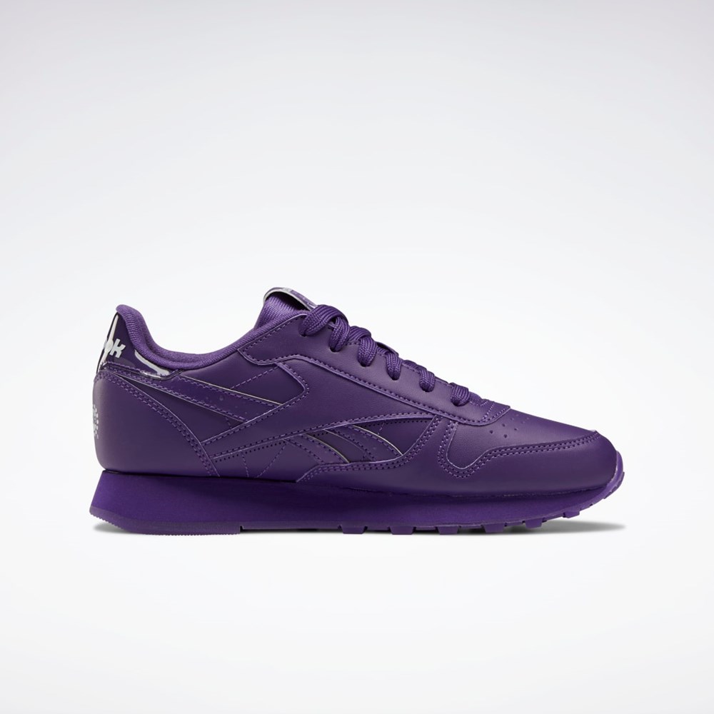 Reebok Popsicle Classic Leather Shoes - Grade School Moradas Moradas Moradas | 58JHNKMXV