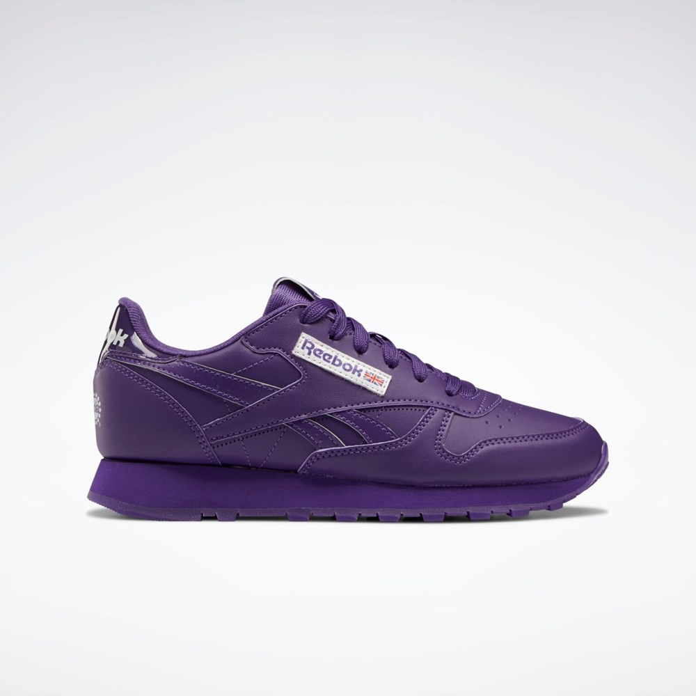 Reebok Popsicle Classic Leather Shoes - Grade School Moradas Moradas Moradas | 58JHNKMXV