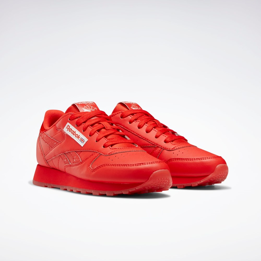 Reebok Popsicle Classic Leather Shoes - Grade School Rojas Rojas Rojas | 82KLMRVAW