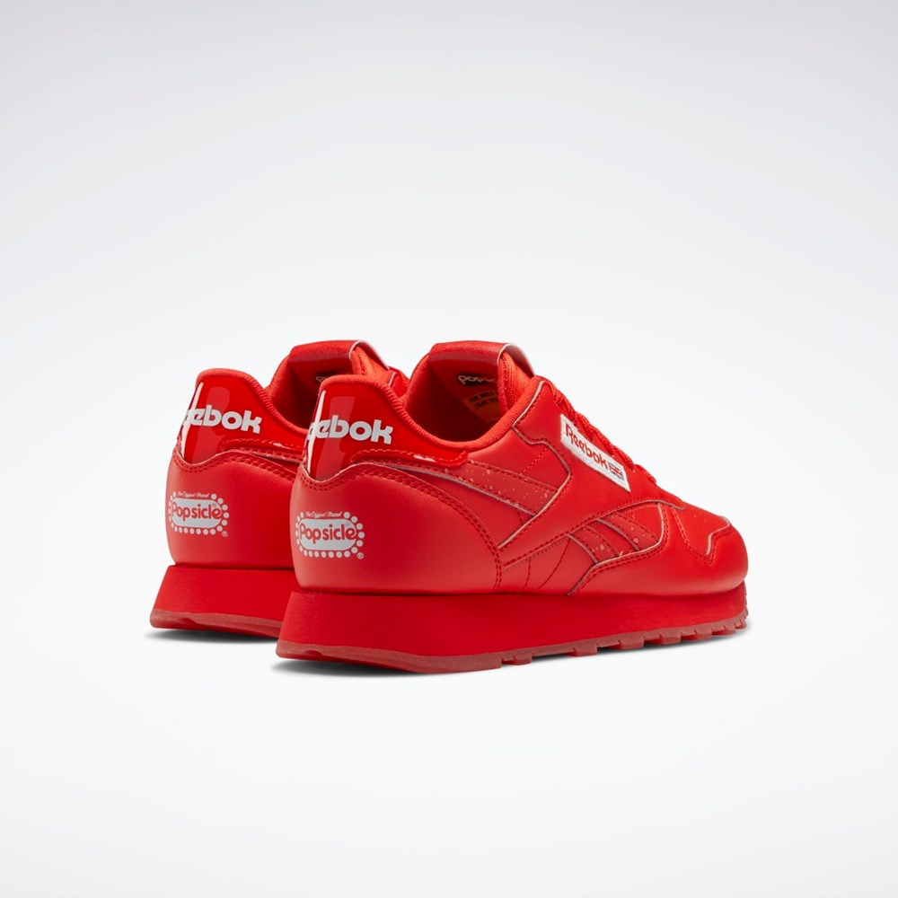 Reebok Popsicle Classic Leather Shoes - Grade School Rojas Rojas Rojas | 82KLMRVAW