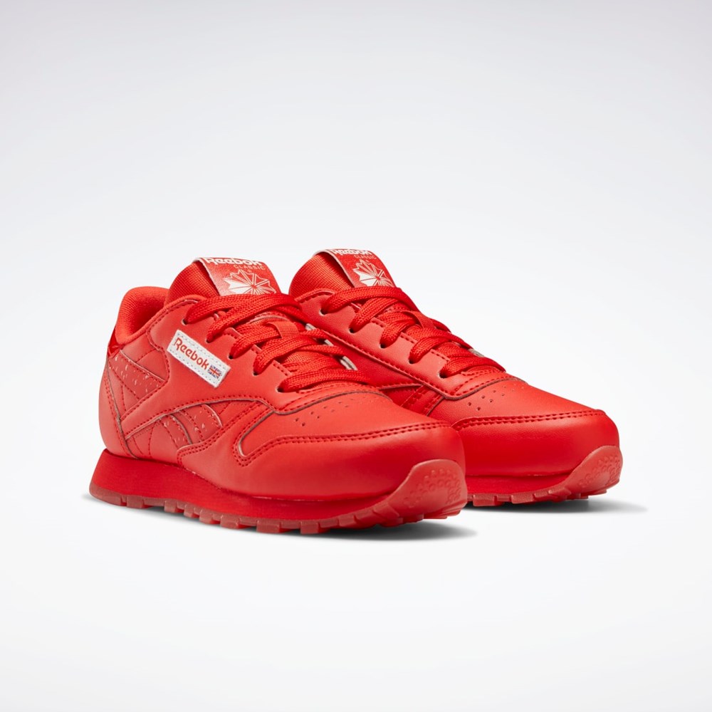 Reebok Popsicle Classic Leather Shoes - Preschool Rojas Rojas Rojas | 98VAXQDYM