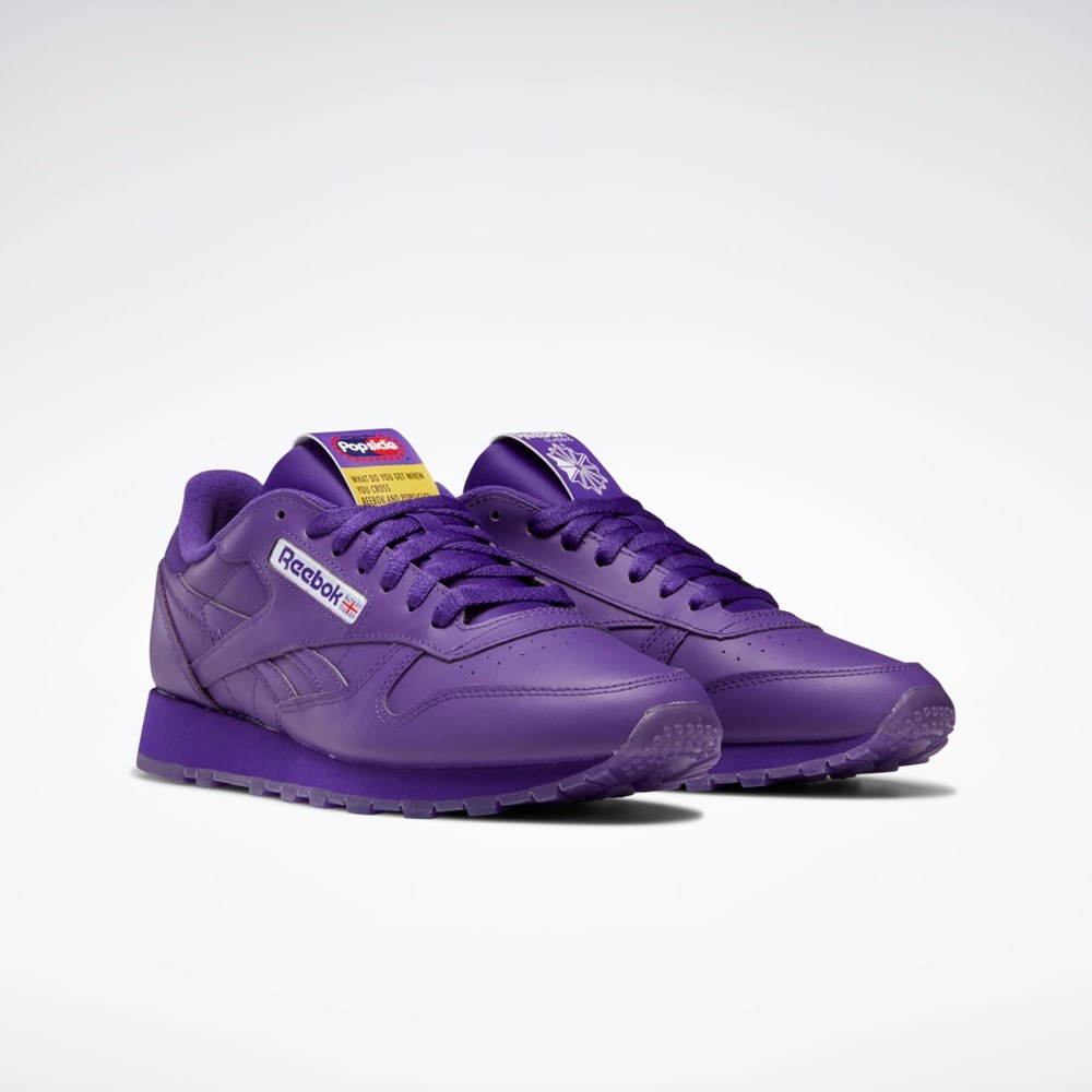 Reebok Popsicle Classic Leather Shoes Moradas Moradas Moradas | 30HRECGNM