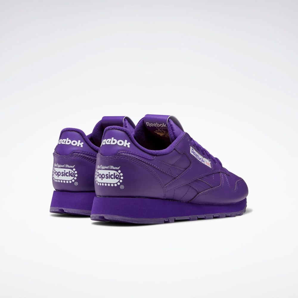 Reebok Popsicle Classic Leather Shoes Moradas Moradas Moradas | 30HRECGNM