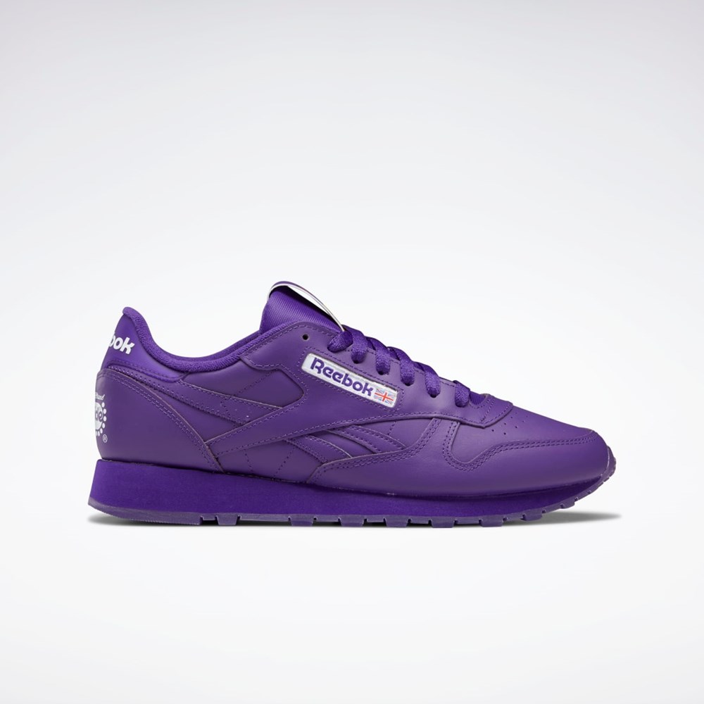 Reebok Popsicle Classic Leather Shoes Moradas Moradas Moradas | 86FTQZKHL