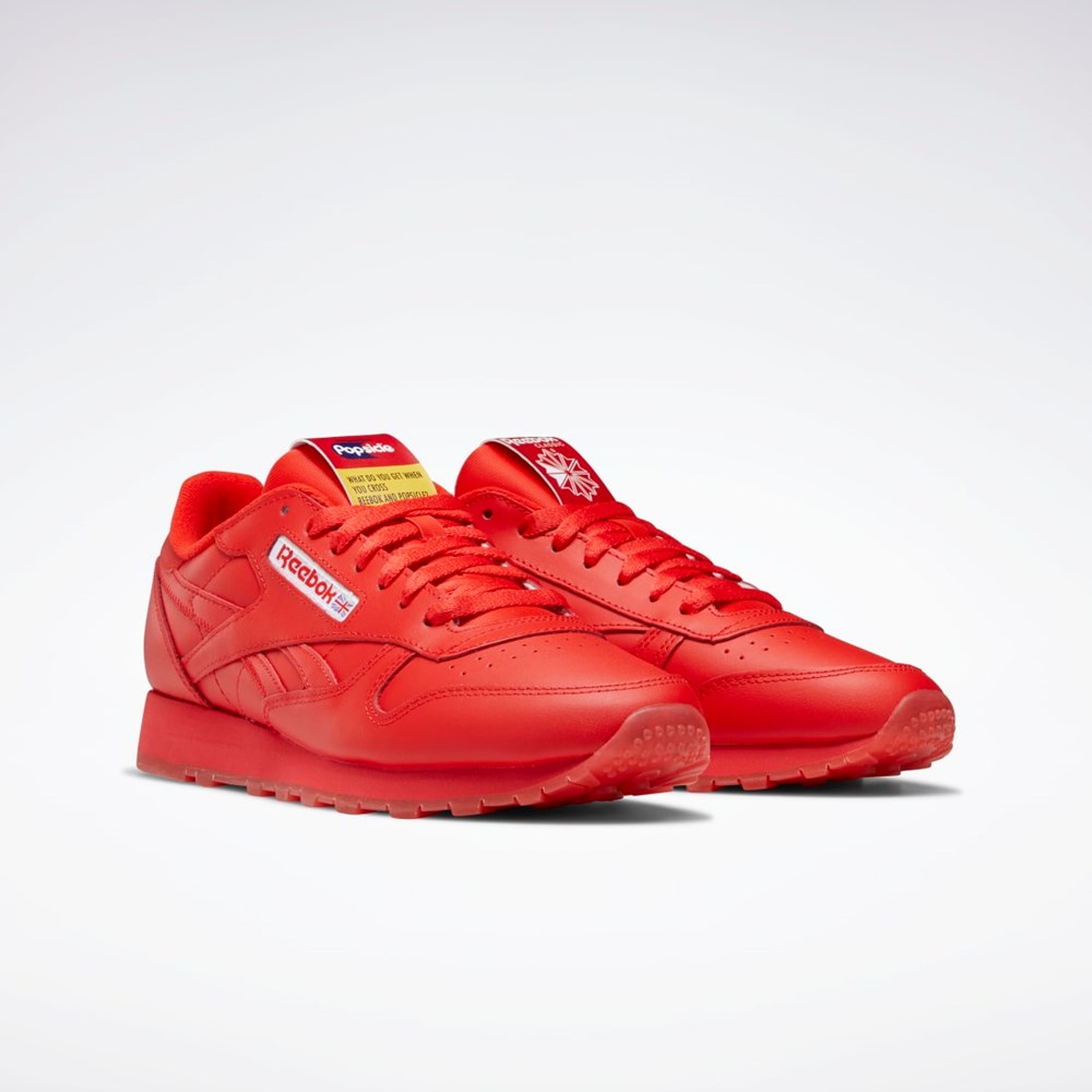 Reebok Popsicle Classic Leather Shoes Rojas Rojas Rojas | 20KRTCPHM