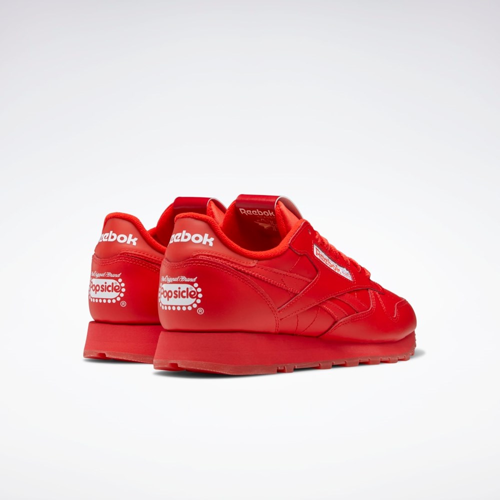 Reebok Popsicle Classic Leather Shoes Rojas Rojas Rojas | 20KRTCPHM