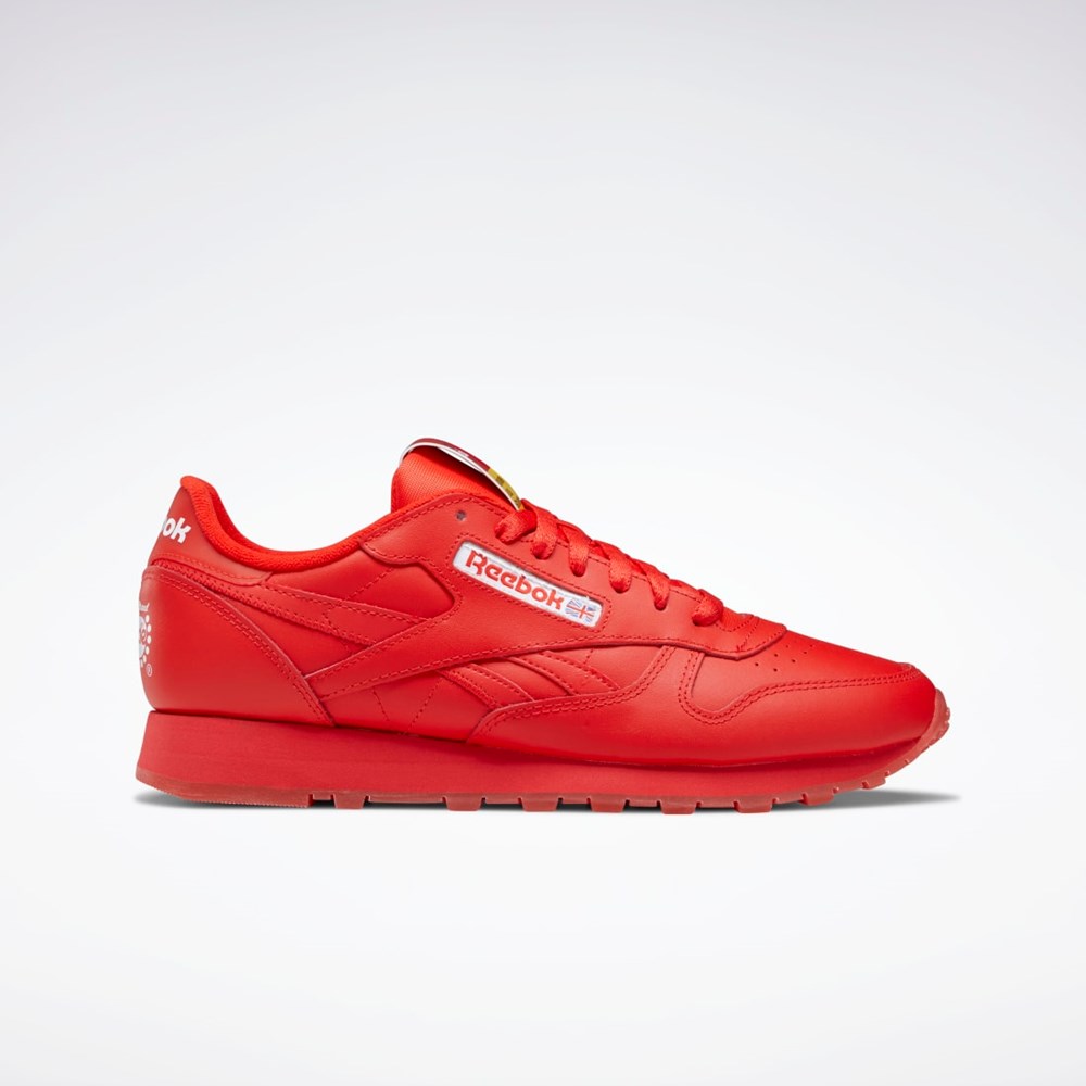 Reebok Popsicle Classic Leather Shoes Rojas Rojas Rojas | 20KRTCPHM