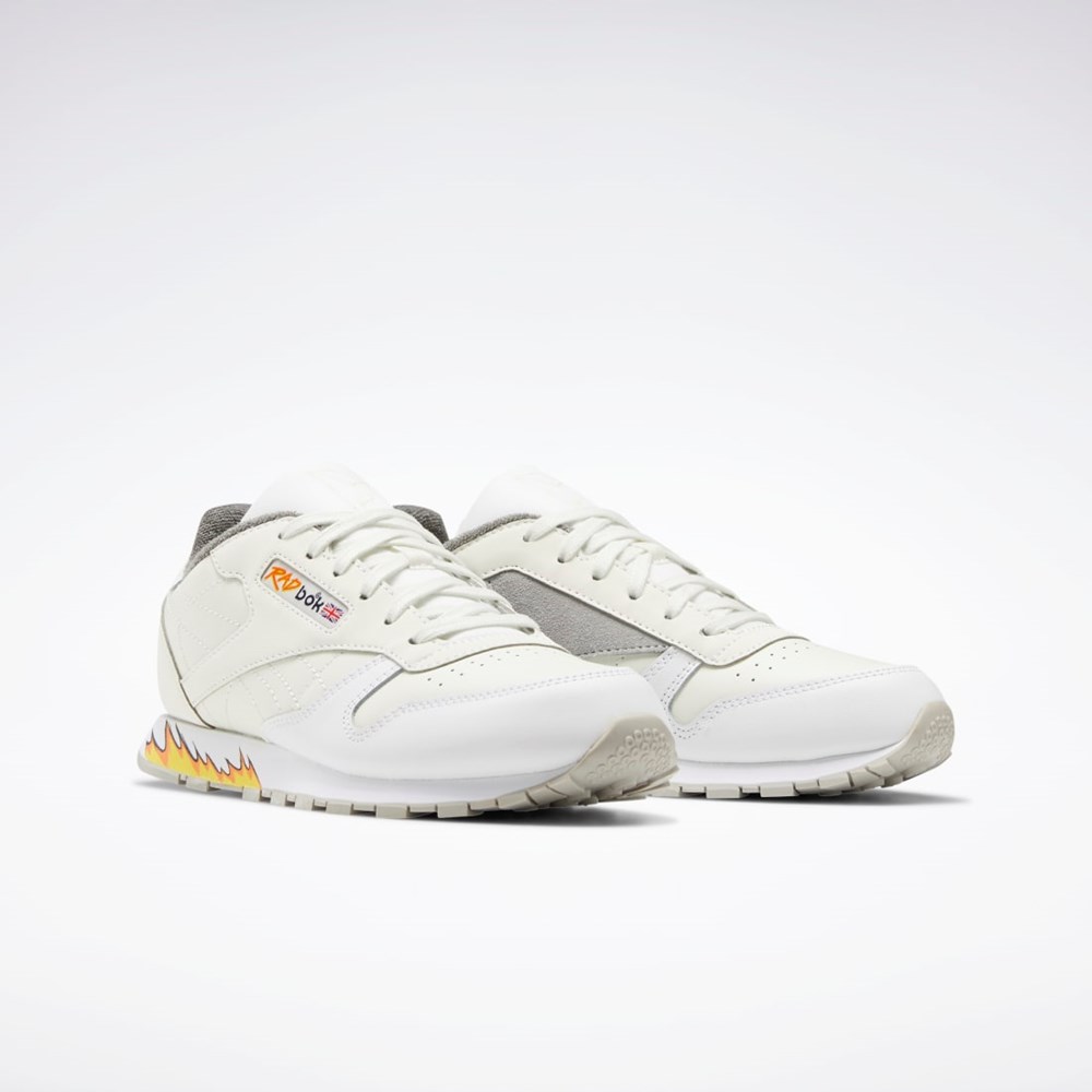 Reebok Power Rangers Classic Leather Shoes - Grade School Blancas Gris | 59YEXLWKF