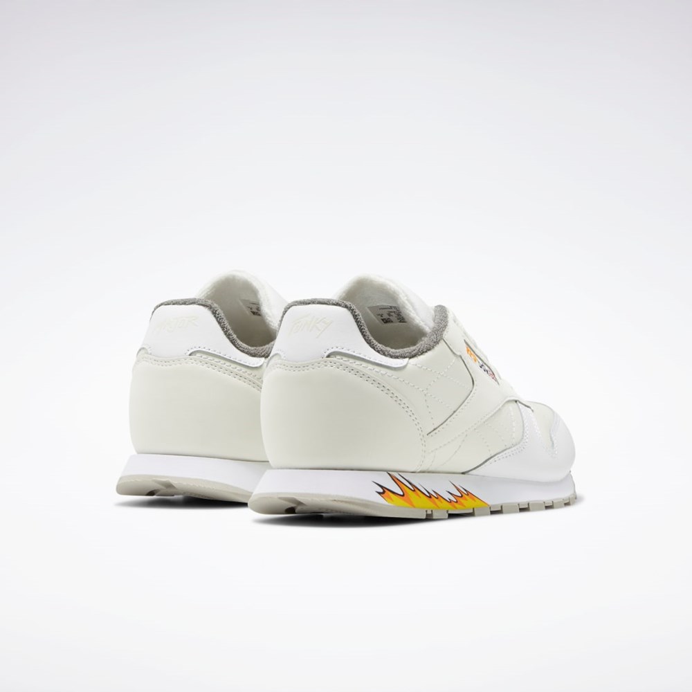 Reebok Power Rangers Classic Leather Shoes - Grade School Blancas Gris | 59YEXLWKF