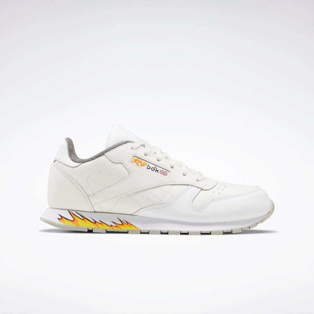 Reebok Power Rangers Classic Leather Shoes - Grade School Blancas Gris | 59YEXLWKF