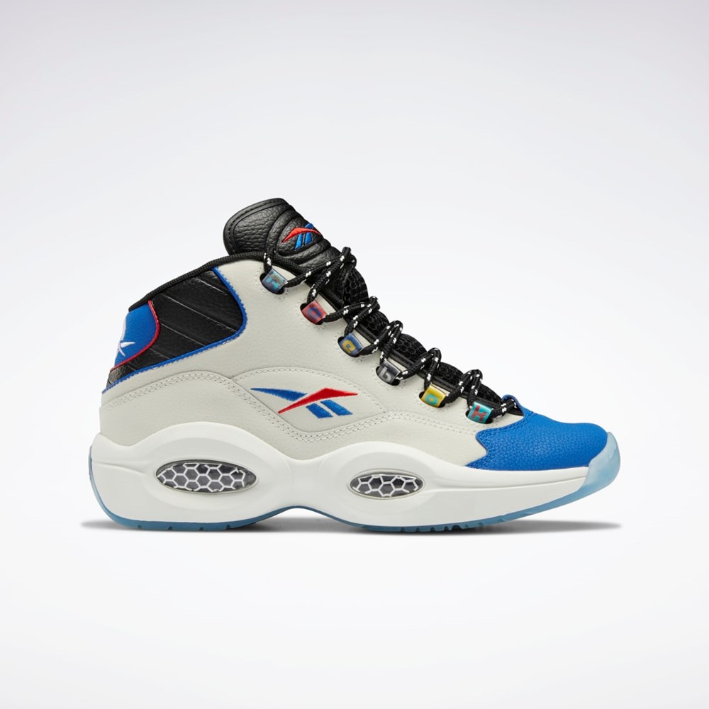 Reebok Question Mid Basketball Shoes Negras Azules | 92GVKJWCM