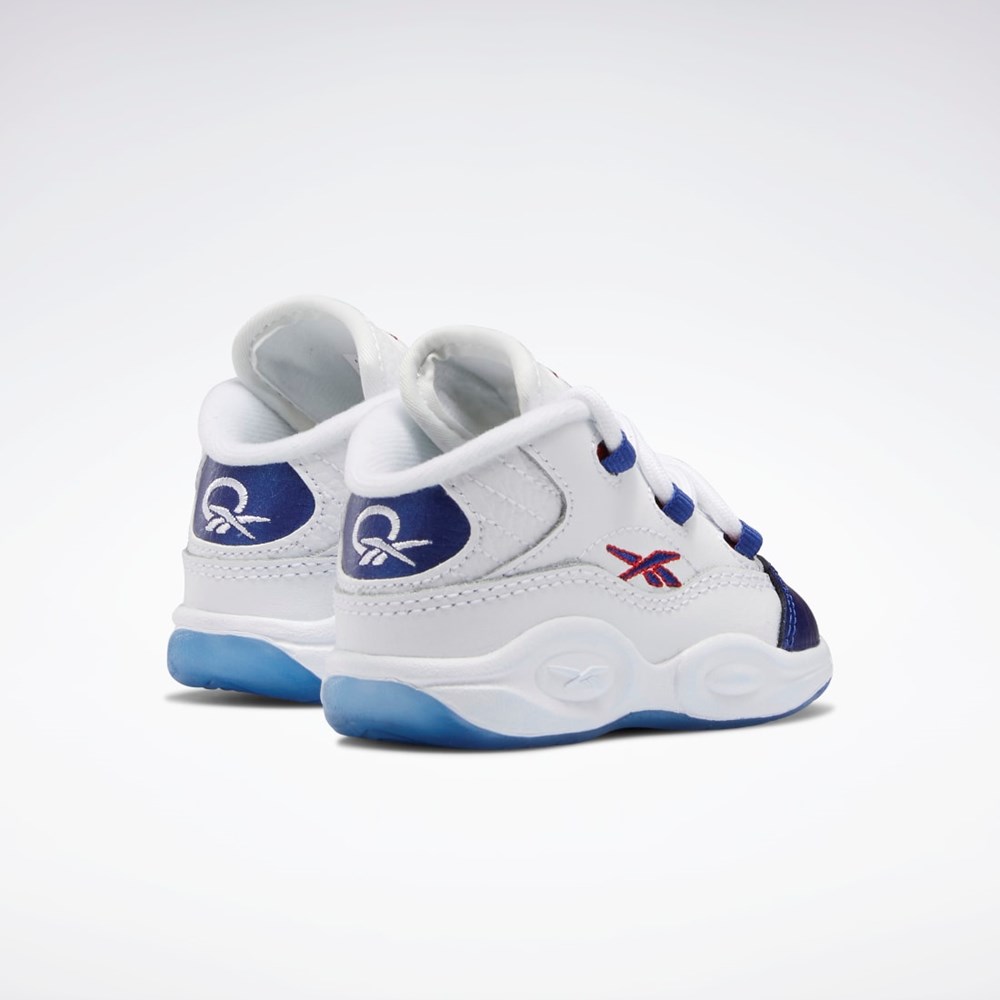Reebok Question Mid Shoes - Toddler Blancas Rojas | 71UACYEQW