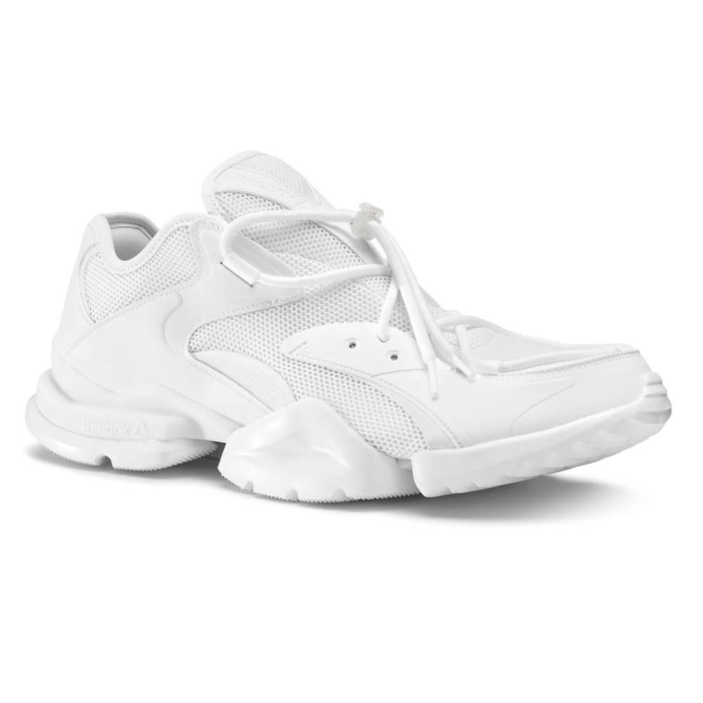 Reebok RUN_R 96 Shoes Blancas Azules | 38TSQVIUG