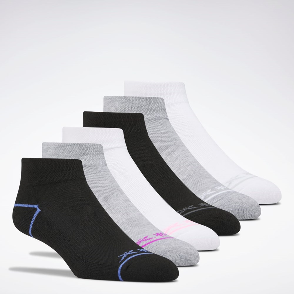 Reebok Reebok Basic Quarter Socks 6 Pairs Multi | 78LXJHSIR