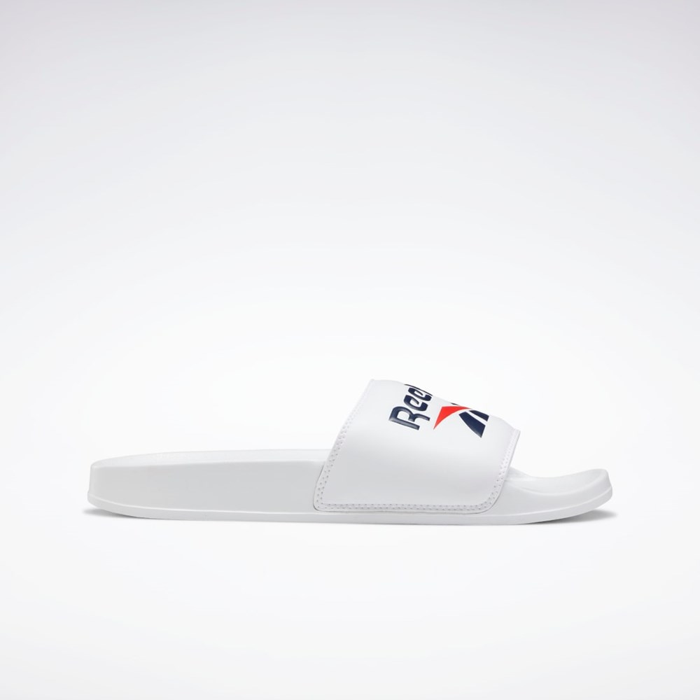 Reebok Reebok Classic Slides Blancas Azul Marino Rojas | 85FAZQDVT