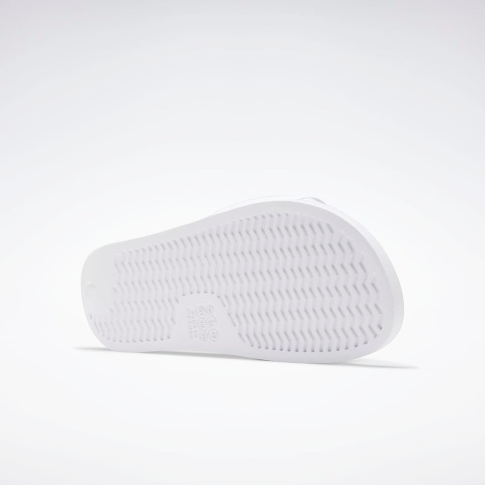 Reebok Reebok Classic Slides Blancas Negras Blancas | 10VLRNWBG