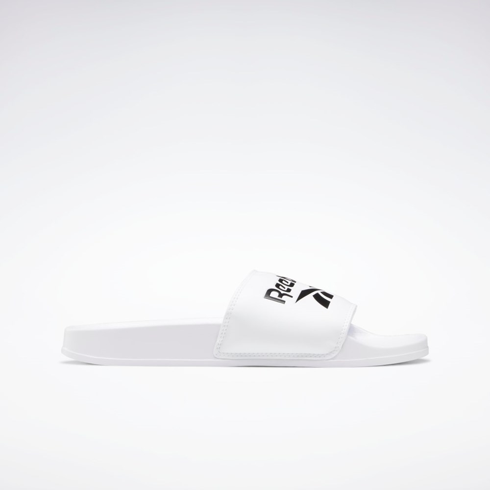 Reebok Reebok Classic Slides Blancas Negras Blancas | 10VLRNWBG