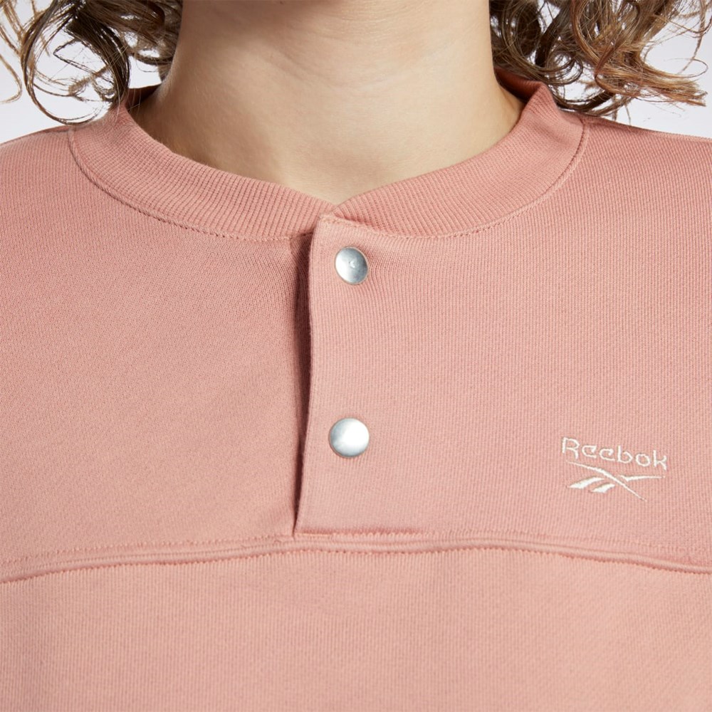 Reebok Reebok Classics Algodon French Terry Cover-Up Coral | 67CUYPKVS