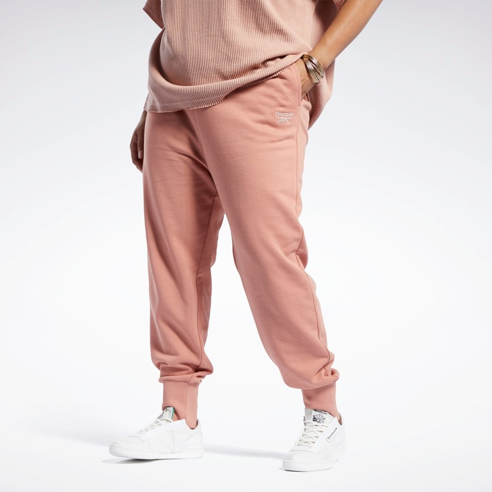 Reebok Reebok Classics French Terry Pants (Plus Size) Coral | 89WAKTFDS