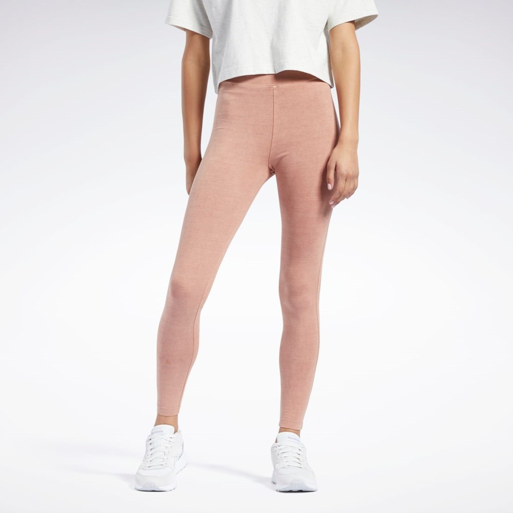 Reebok Reebok Classics Natural Dye Leggings Coral | 78UBEHOQJ