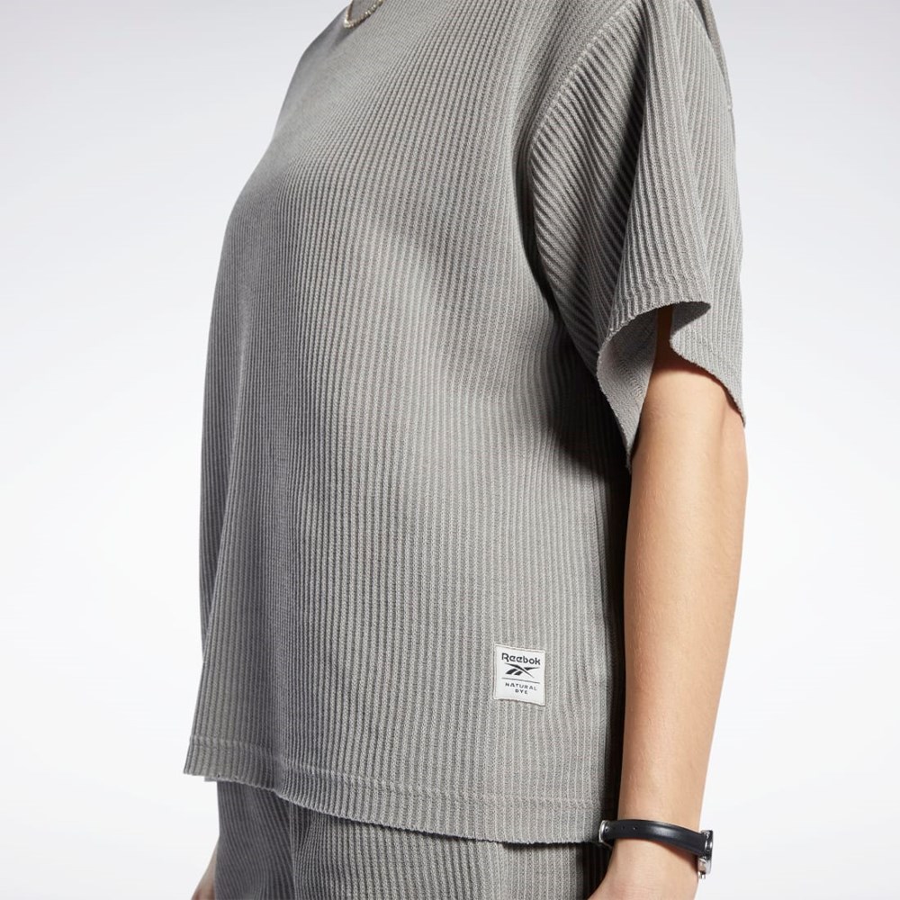 Reebok Reebok Classics Natural Dye Waffle T-Shirt Gris | 52VTRJXCQ