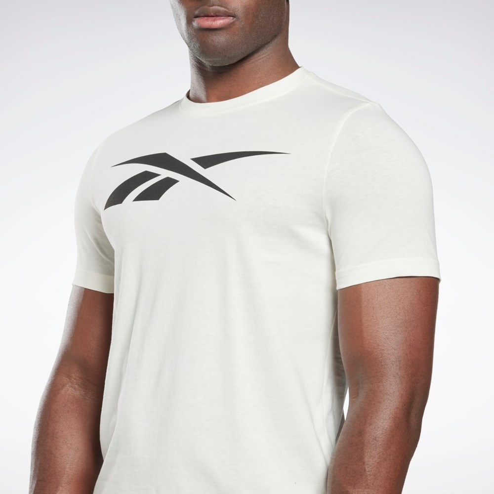 Reebok Reebok Estampadas Series Vector T-Shirt Blancas | 26DZYKPLO