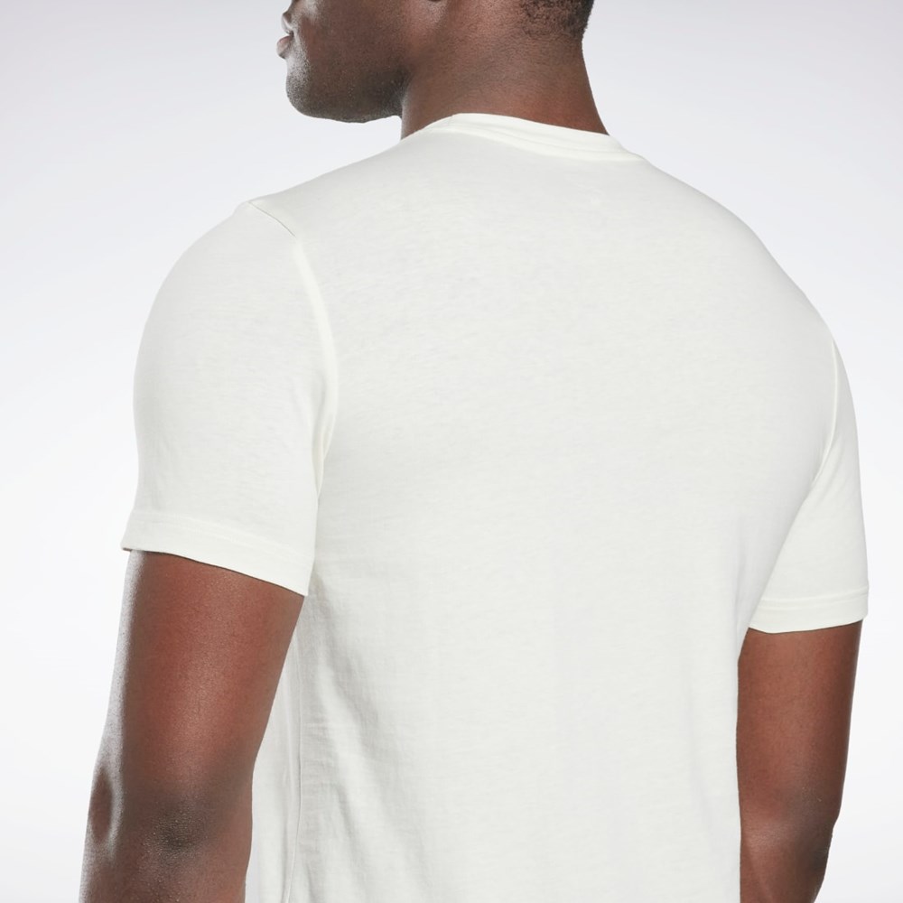 Reebok Reebok Estampadas Series Vector T-Shirt Blancas | 26DZYKPLO