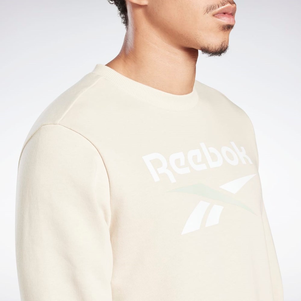 Reebok Reebok Identity Big Logo Crew Stucco | 47BJHQVMG