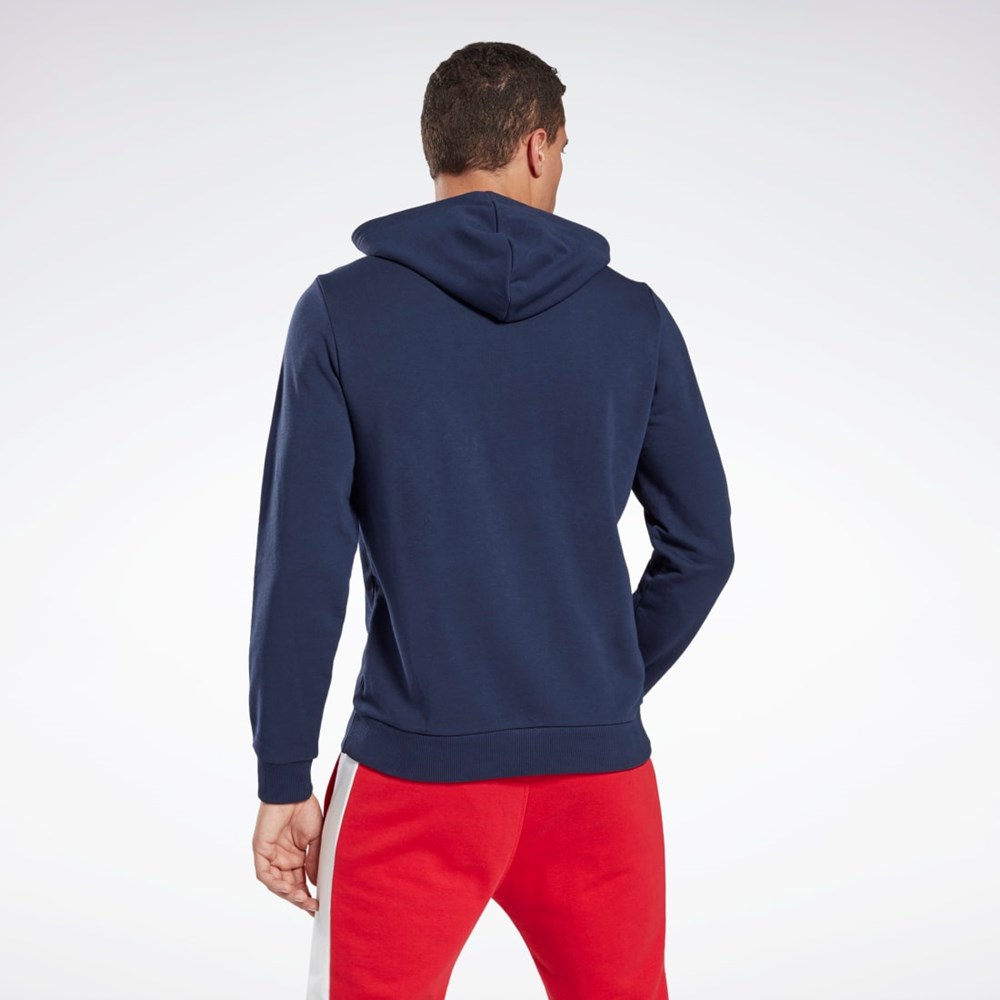 Reebok Reebok Identity Big Logo Hoodie Azul Marino Blancas | 61QKTWEVN