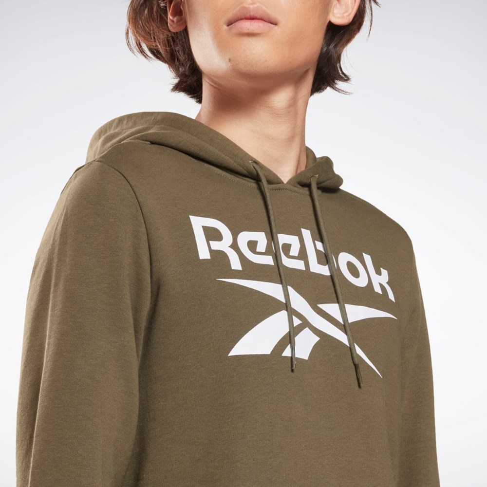 Reebok Reebok Identity Big Logo Hoodie Verde | 15YICEHZQ