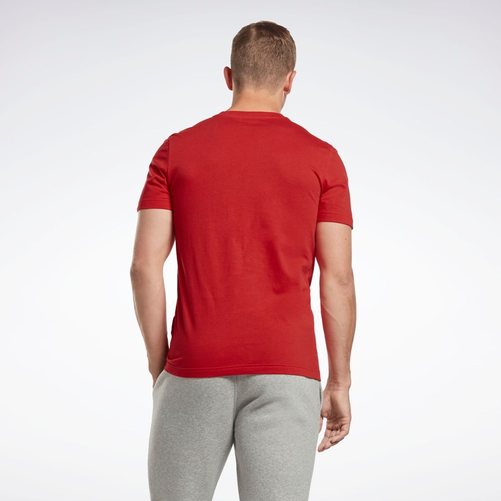 Reebok Reebok Identity Big Logo T-Shirt Rojas | 27SKQNOPT