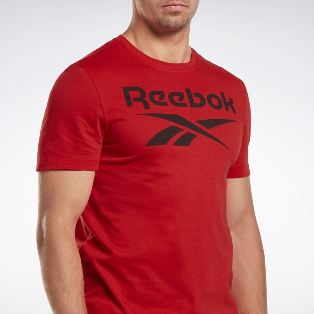 Reebok Reebok Identity Big Logo T-Shirt Rojas | 27SKQNOPT