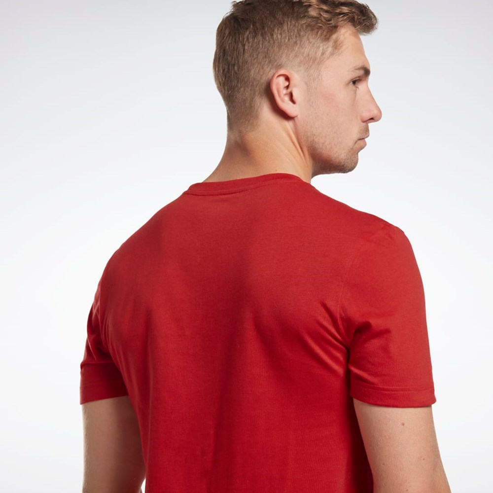 Reebok Reebok Identity Big Logo T-Shirt Rojas | 27SKQNOPT