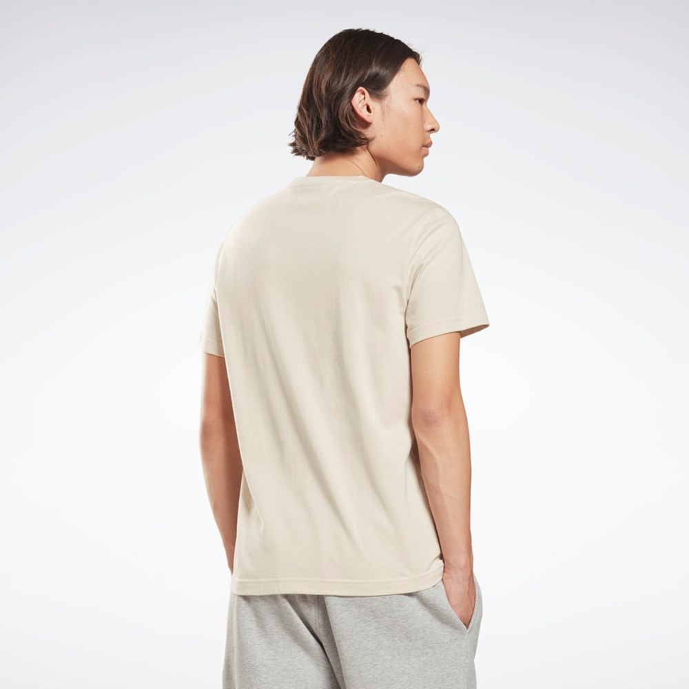 Reebok Reebok Identity Big Logo T-Shirt Stucco | 46ZJYBUCH