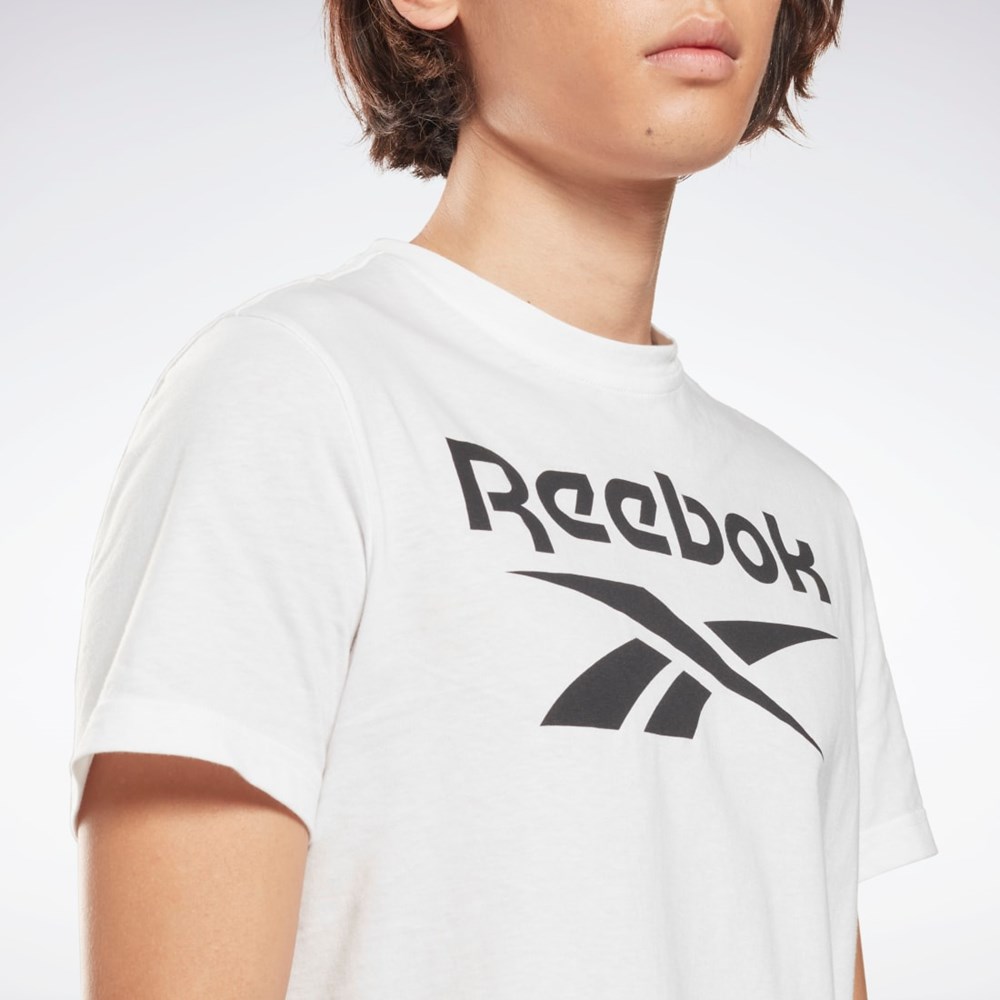 Reebok Reebok Identity Big Logo T-Shirt Blancas | 49ZCOPVJB