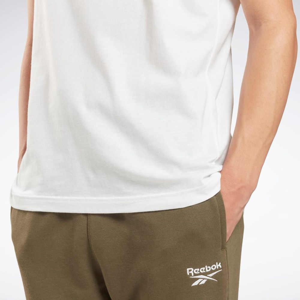 Reebok Reebok Identity Big Logo T-Shirt Blancas | 49ZCOPVJB