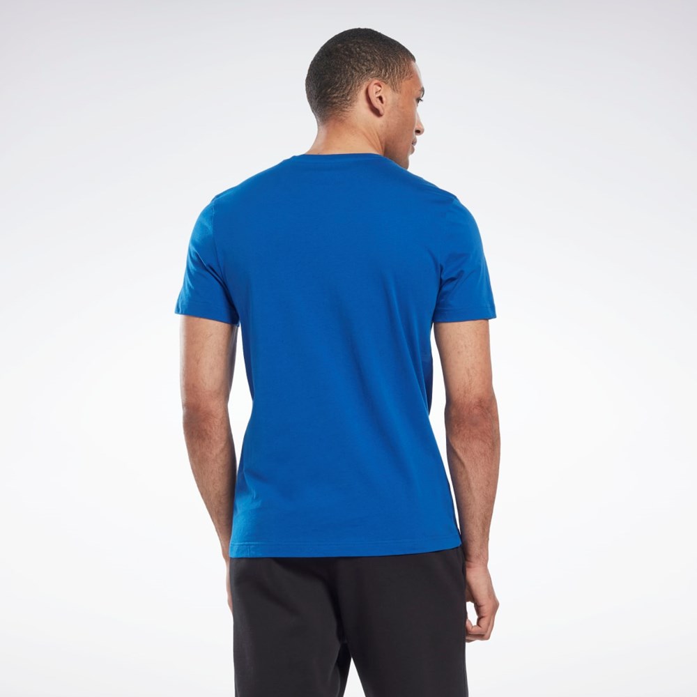 Reebok Reebok Identity Big Logo T-Shirt Azules | 61MCUDVQK