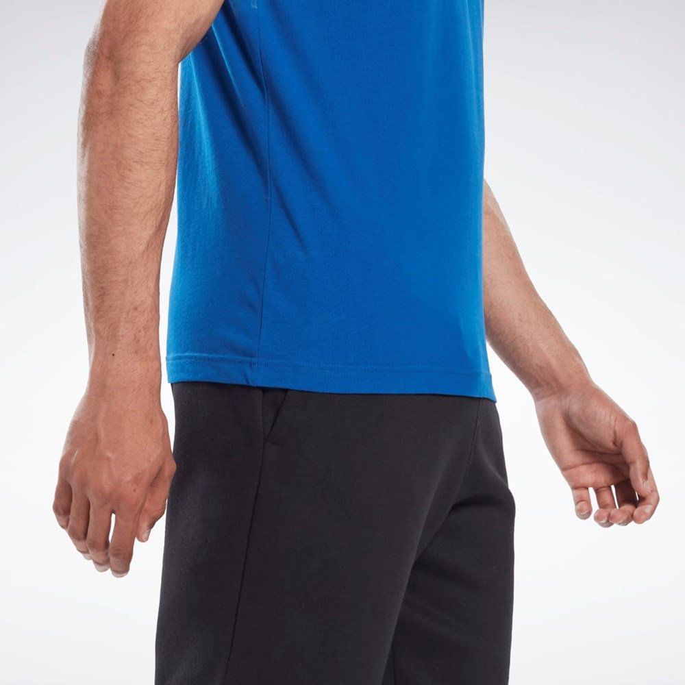 Reebok Reebok Identity Big Logo T-Shirt Azules | 61MCUDVQK
