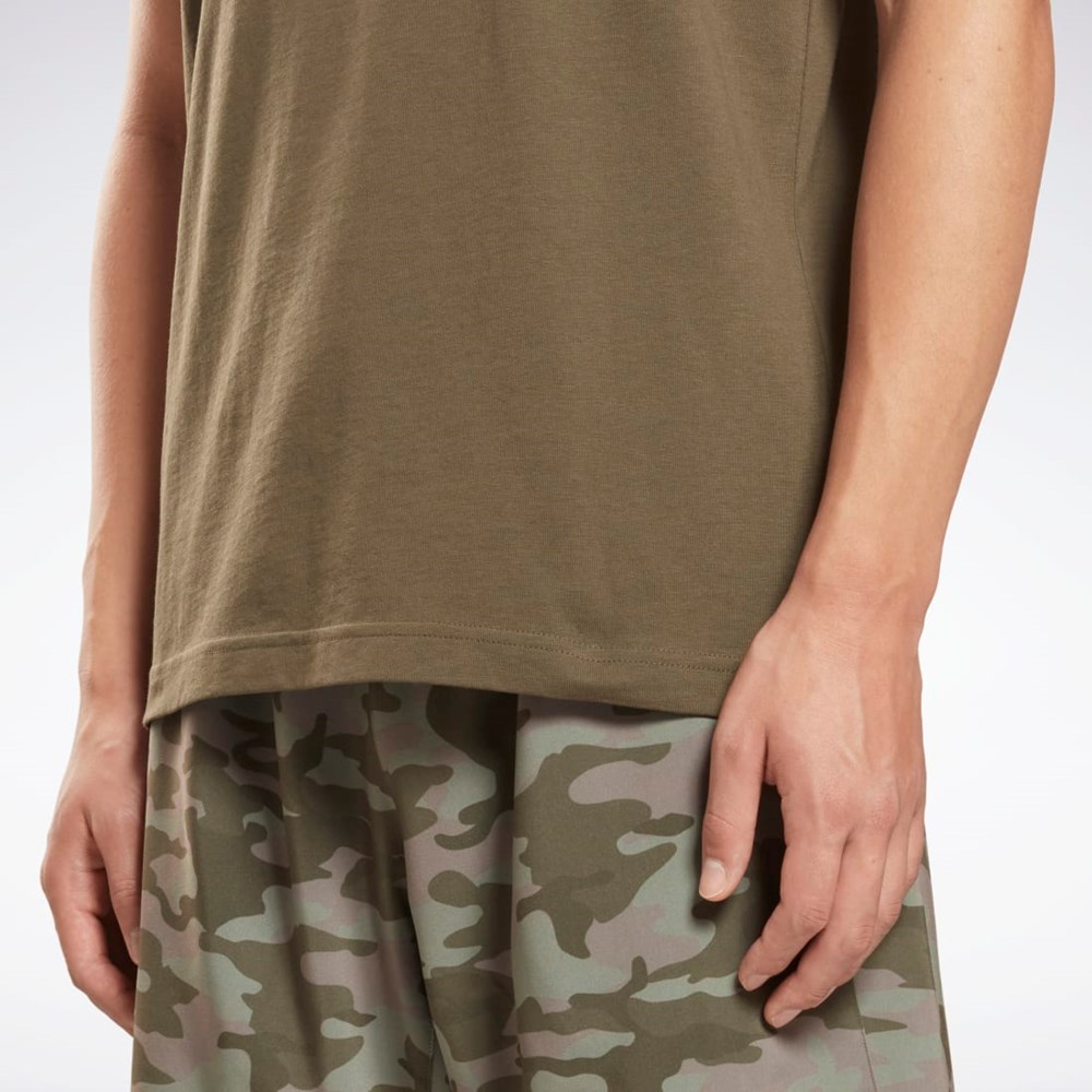 Reebok Reebok Identity Big Logo T-Shirt Verde | 84TZERFUD