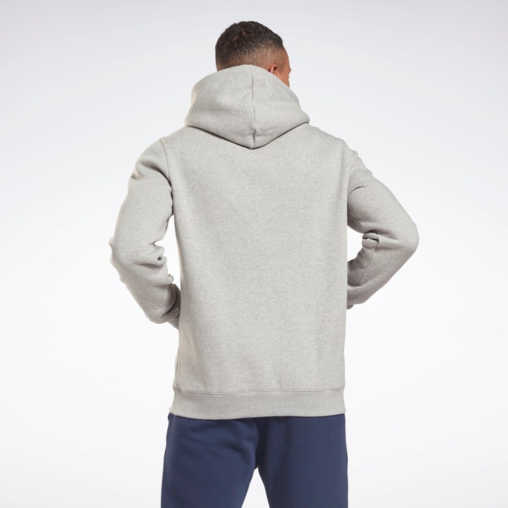 Reebok Reebok Identity Fleece Hoodie Gris Negras | 87VTPQOZN