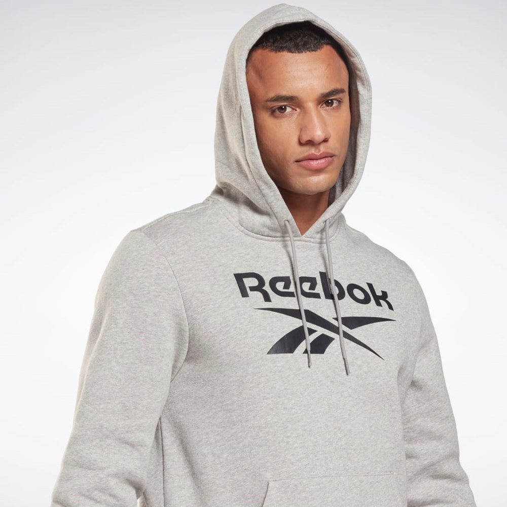 Reebok Reebok Identity Fleece Hoodie Gris Negras | 87VTPQOZN