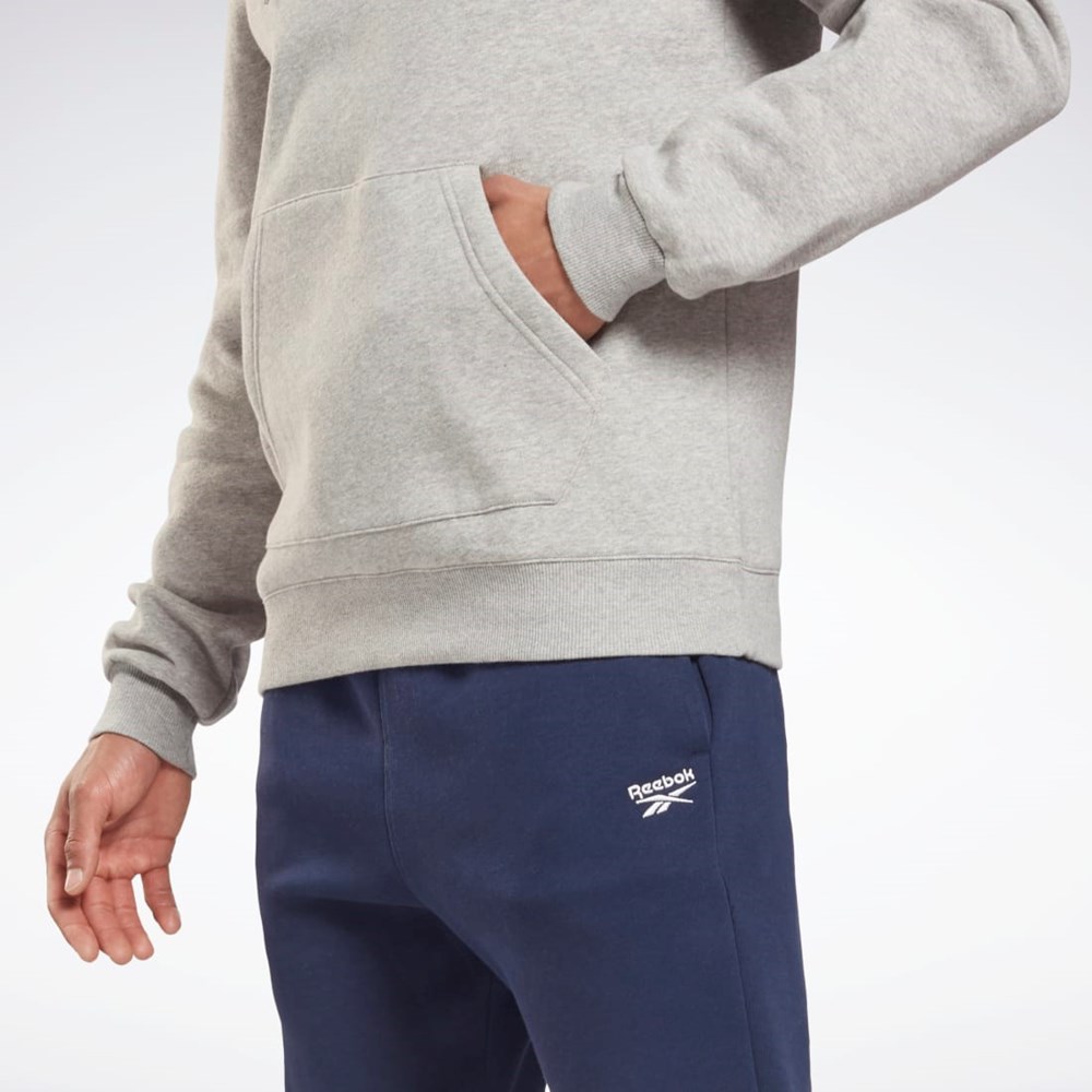 Reebok Reebok Identity Fleece Hoodie Gris Negras | 87VTPQOZN
