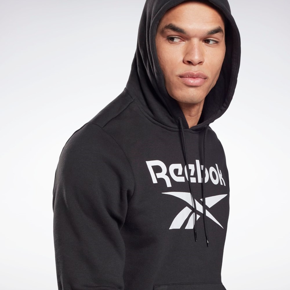 Reebok Reebok Identity Fleece Hoodie Negras Blancas | 25QVOPTKI