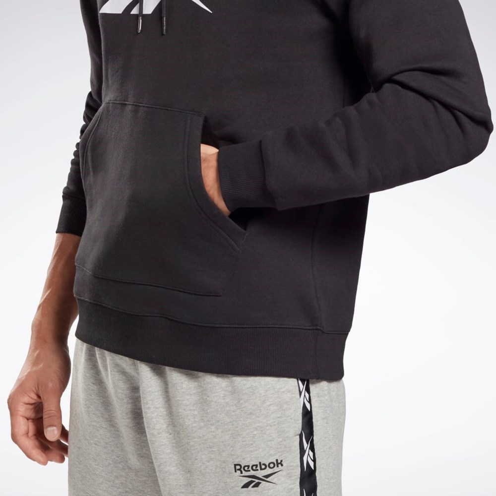 Reebok Reebok Identity Fleece Hoodie Negras Blancas | 25QVOPTKI